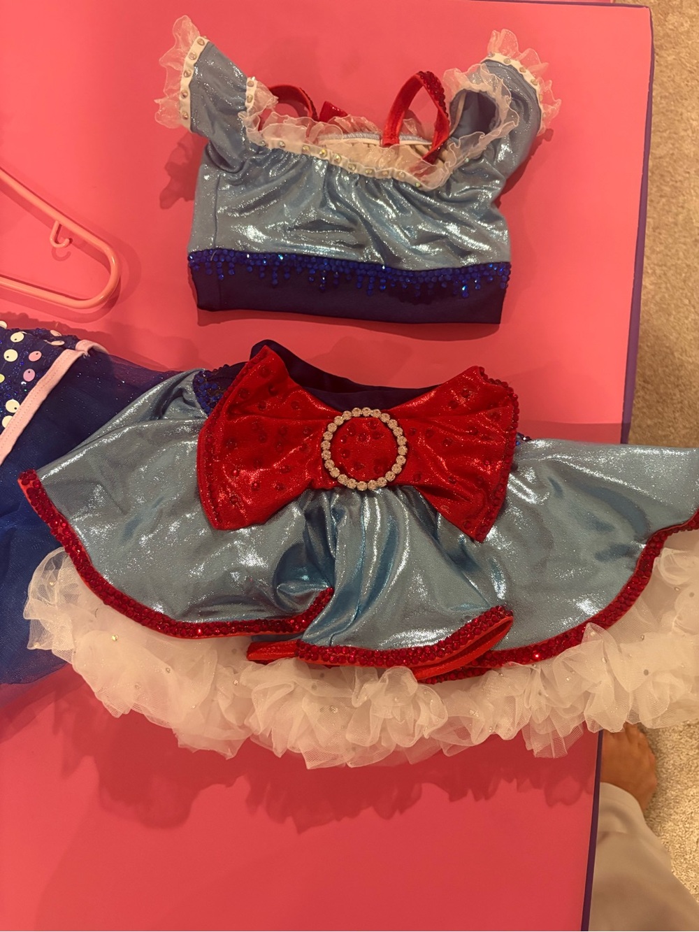 Blue and Red Sparkle Princess Costume Set - Kids - Picture 3 of 4